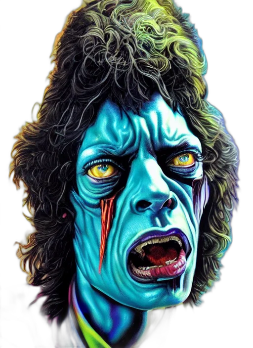 face, creature, mask, comic book art transparent PNG cut-out