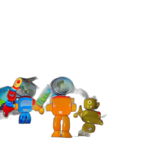 robot, 3d render, concept art, pixel art transparent PNG cut-out