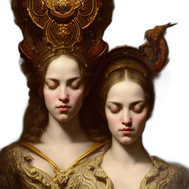 crown, mask, jewelry, face, fantasy art, concept art, oil painting, photorealistic transparent PNG cut-out