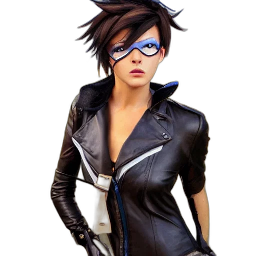 jacket, comic book art, concept art, 3d render, cyberpunk, oil, painting, tracer transparent PNG cut-out