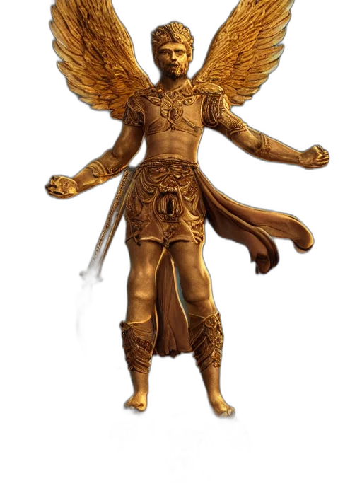 staff, concept art, fantasy art, 3d render, golden, full, body, render transparent PNG cut-out