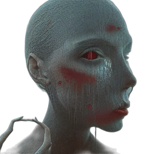 mask, face, robot, creature transparent PNG cut-out