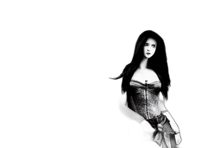dress, fantasy art, photorealistic, comic book art, concept art, girl, fantasy, black transparent PNG cut-out
