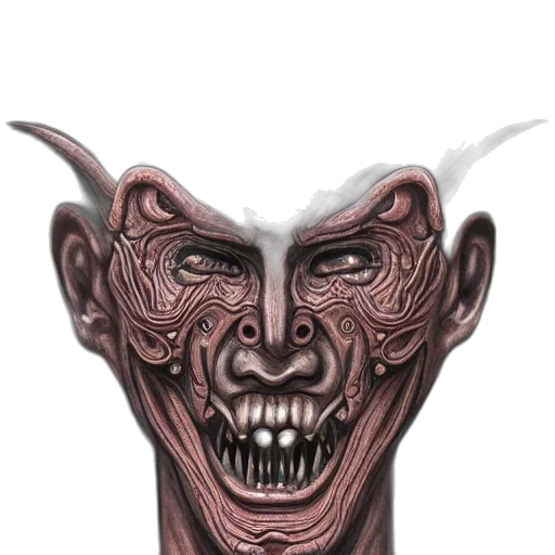mask, face, creature, staff transparent PNG cut-out