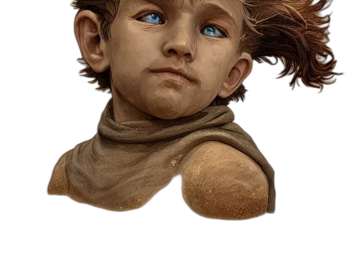 face, creature, staff, mask, concept art, photorealistic, fantasy art, watercolor transparent PNG cut-out