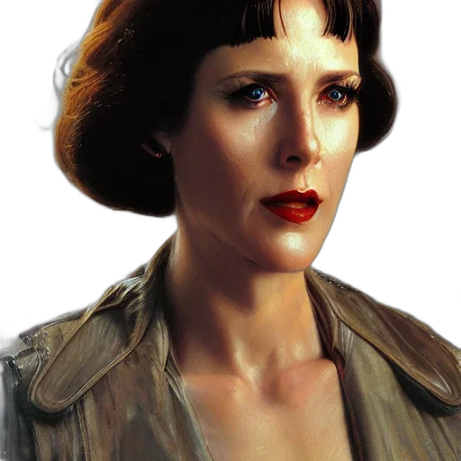 face, photorealistic, oil painting, comic book art transparent PNG cut-out