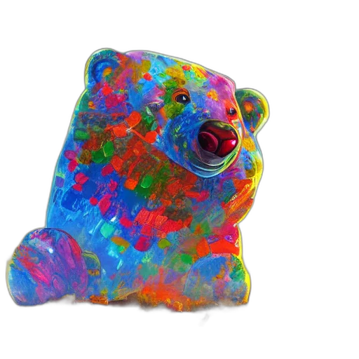animal, 3d render, stunning, painting transparent PNG cut-out