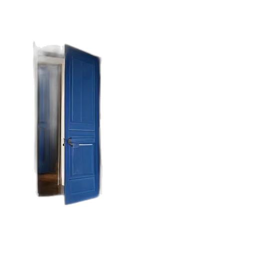 furniture, 3d render, blue, dark, nostalgic, empty, house, stairs transparent PNG cut-out