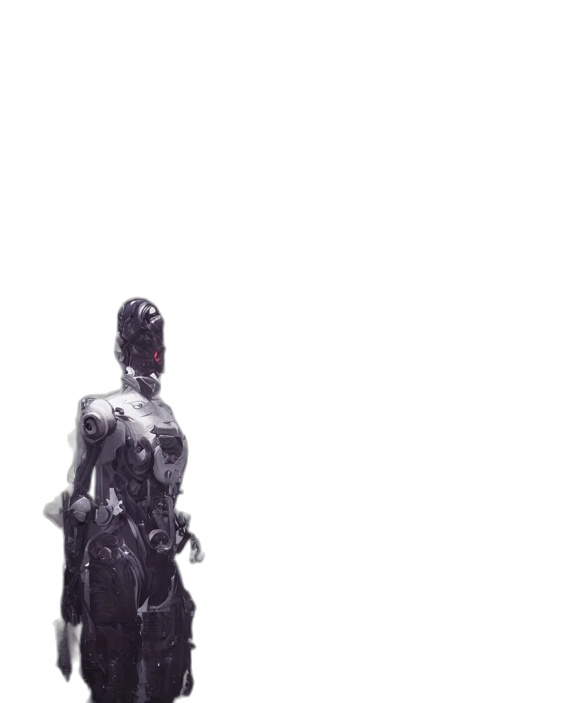 robot, dress, sword, weapon transparent PNG cut-out