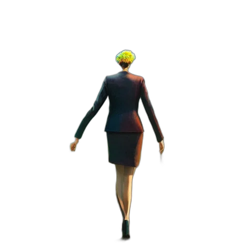 jacket, staff, hat, creature transparent PNG cut-out