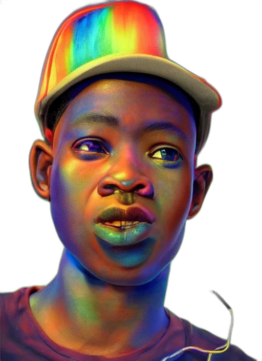 face, hat, photorealistic, cartoon, concept art, comic book art, colorful, colourful transparent PNG cut-out