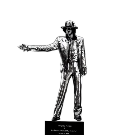 staff, jacket, concept art, cartoon, michael, jackson, print, statue transparent PNG cut-out