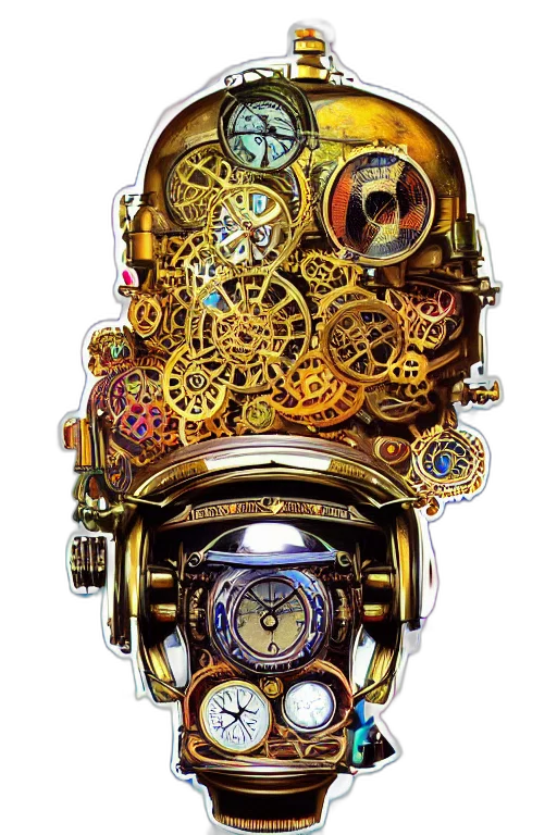 robot, jewelry, mask, face transparent PNG cut-out