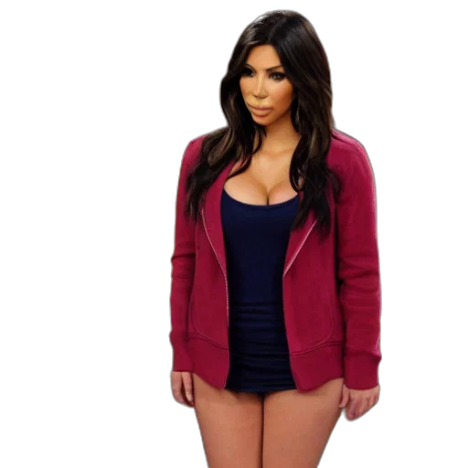 jacket, dress, 3d render, photorealistic transparent PNG cut-out