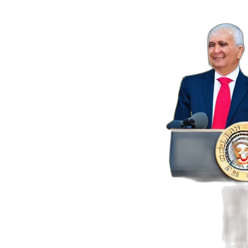 staff, face, 3d render, president transparent PNG cut-out