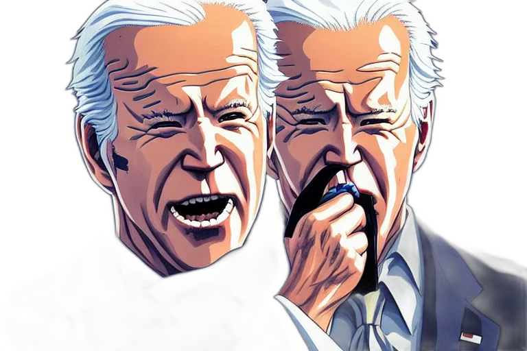 face, comic book art, concept art, photorealistic transparent PNG cut-out