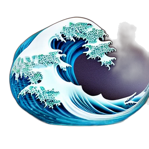 mask, vaporwave, 3d render, photorealistic transparent PNG cut-out