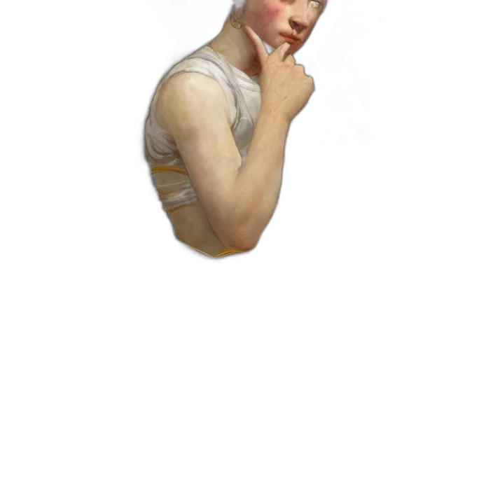 face, staff, dress, jewelry transparent PNG cut-out