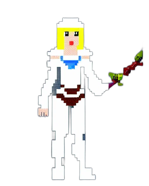 staff, sword, weapon, robot, pixel art, concept art, fantasy art, cartoon transparent PNG cut-out