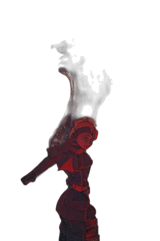 mask, robot, staff, weapon transparent PNG cut-out