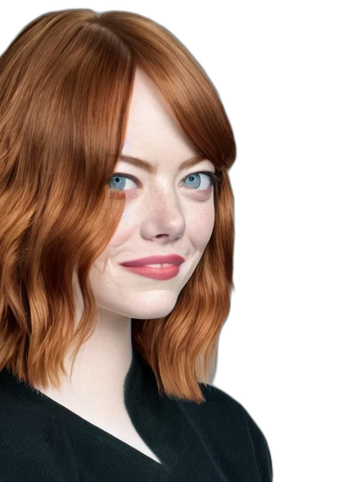 hair, face, staff, jacket transparent PNG cut-out