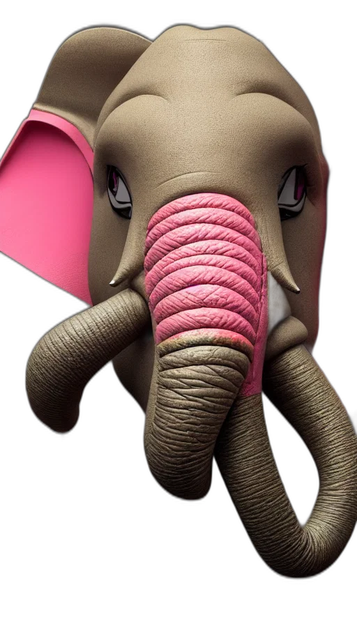 animal, creature, mask, 3d render transparent PNG cut-out