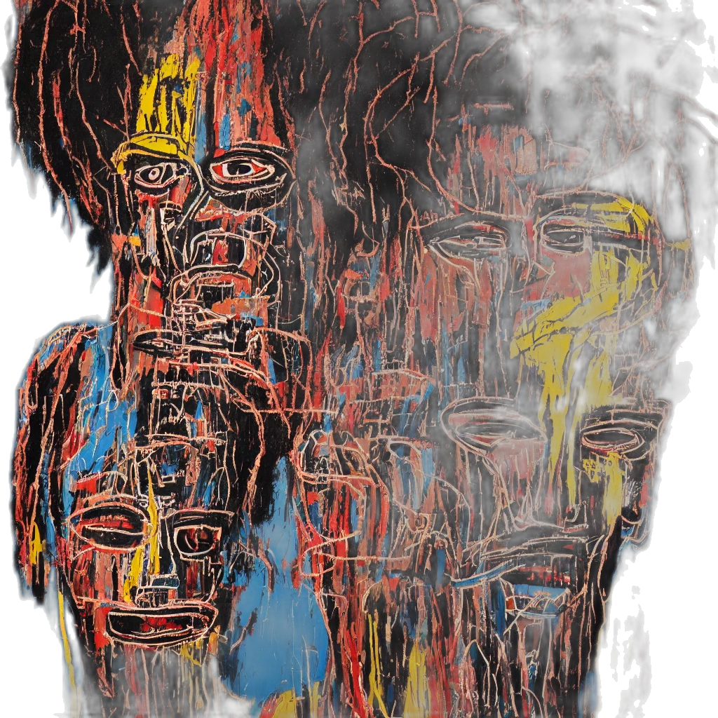 face, mask, hair, robot transparent PNG cut-out