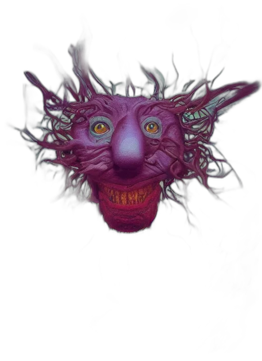 mask, face, creature, staff transparent PNG cut-out