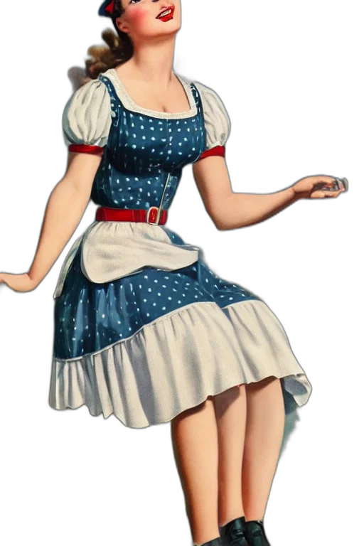 dress, staff, hat, 3d render, concept art, cartoon, photorealistic, german transparent PNG cut-out