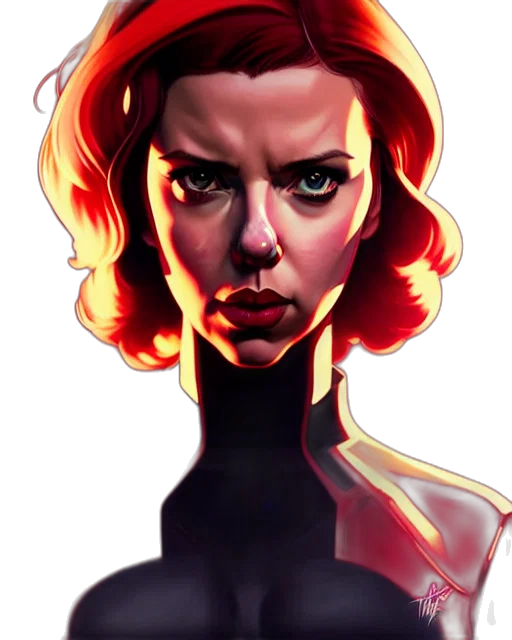 robot, face, comic book art, concept art, fantasy art, cartoon, neon lights, red transparent PNG cut-out