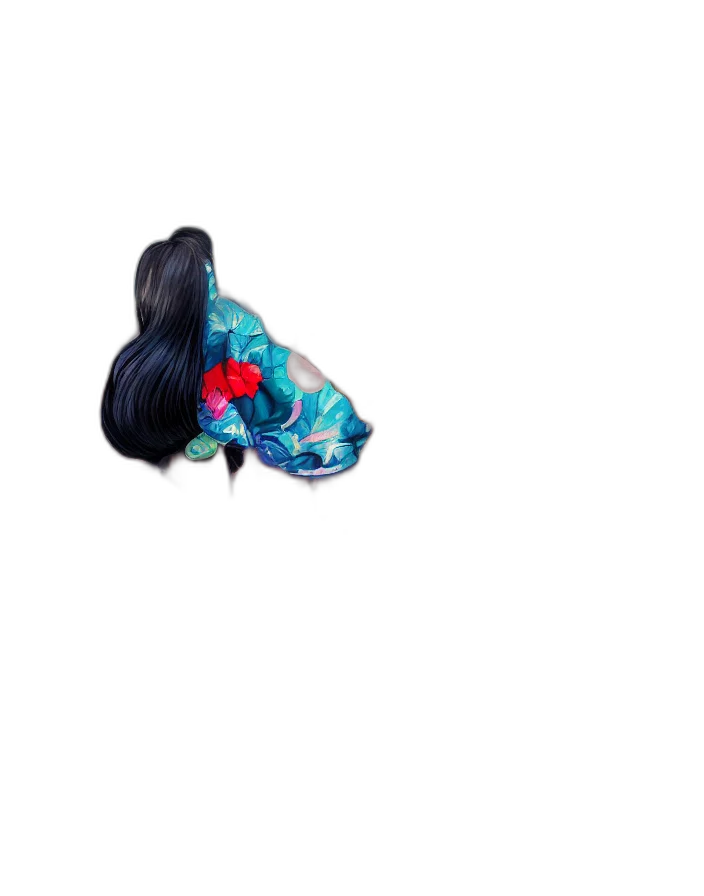 hair, flower, dress, umbrella transparent PNG cut-out