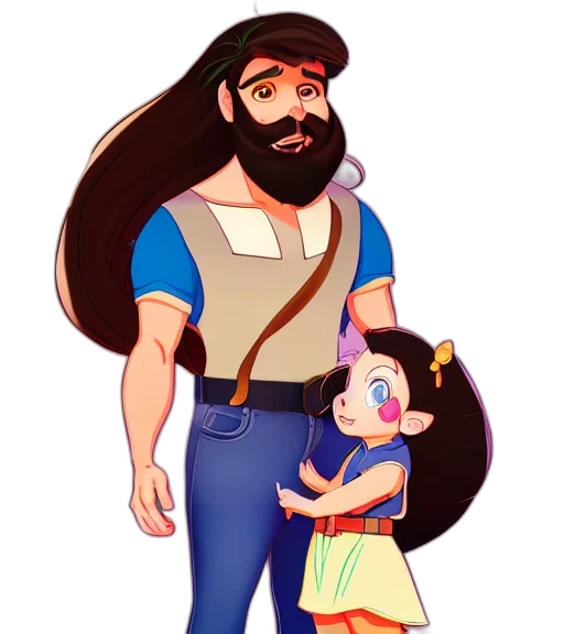 hair, cartoon, concept art, fantasy art transparent PNG cut-out