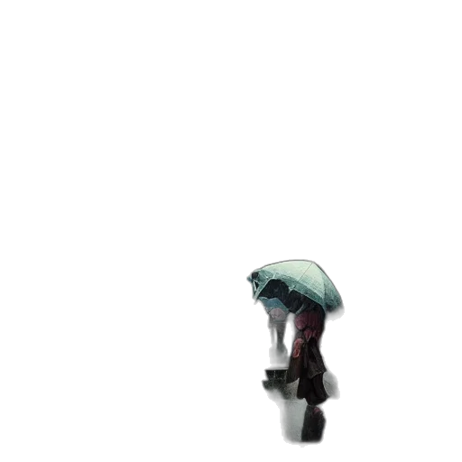 umbrella, hat, robot, staff, 3d render, concept art, pixel art, photorealistic transparent PNG cut-out