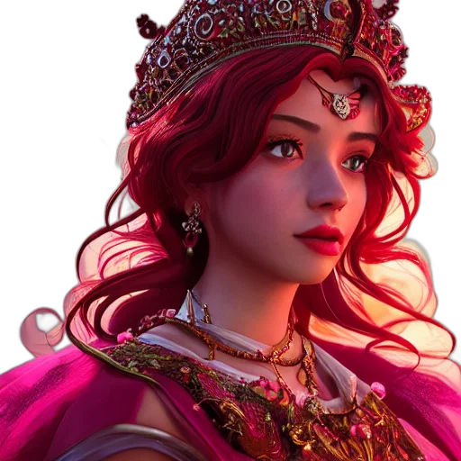 crown, jewelry, face, fantasy art transparent PNG cut-out