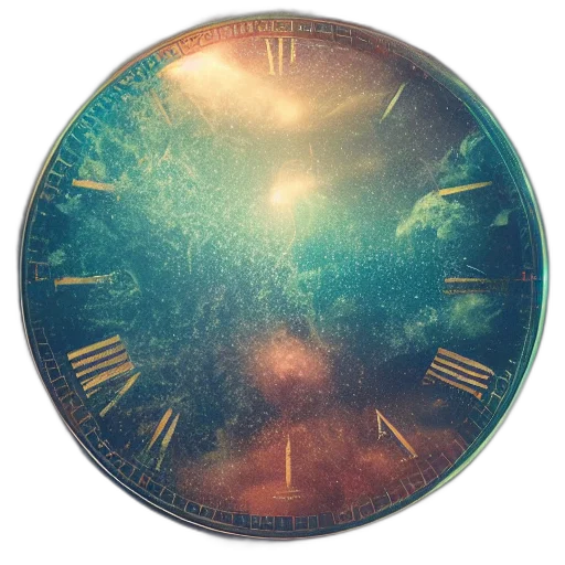 concept art, outer space, birth, time, cinematic, symbolic, meaningful, style transparent PNG cut-out