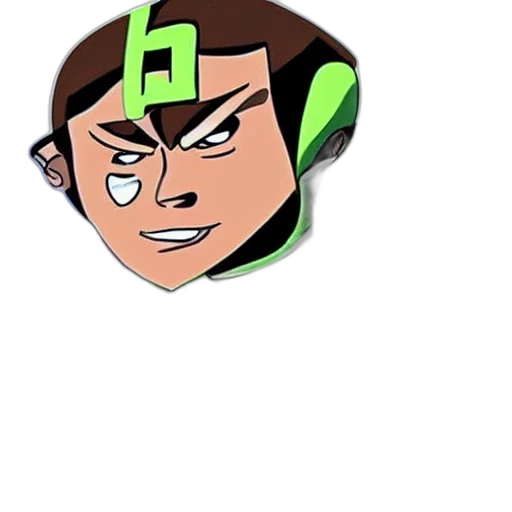 face, mask, crown, staff, cartoon, comic book art, anime, concept art transparent PNG cut-out