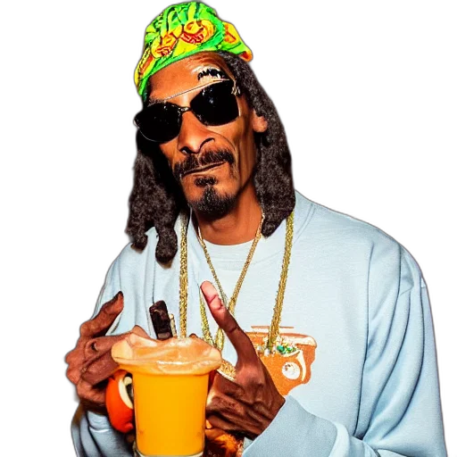 hat, jacket, animal, staff, vaporwave, snoop, dogg, trader transparent PNG cut-out