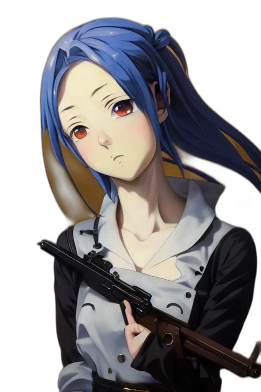 weapon, staff, face, anime transparent PNG cut-out