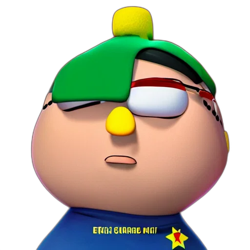 staff, face, crown, creature transparent PNG cut-out