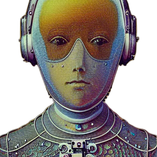 robot, mask, face, creature transparent PNG cut-out