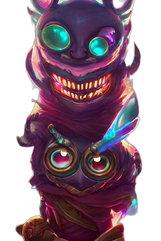 mask, staff, creature, face, concept art, fantasy art, pixel art, cyberpunk transparent PNG cut-out