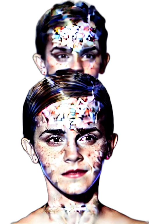 mask, face, crown, robot, concept art, 3d render, cartoon, cyberpunk transparent PNG cut-out