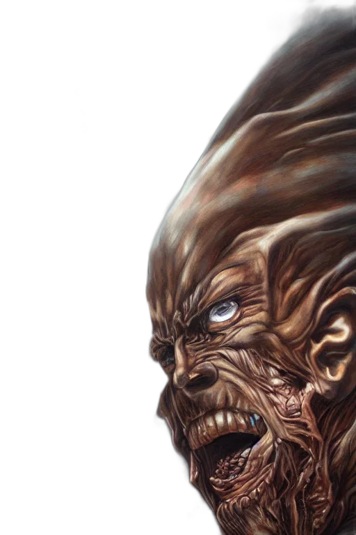 face, mask, creature, concept art transparent PNG cut-out