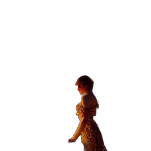 dress, staff, robot, crown transparent PNG cut-out