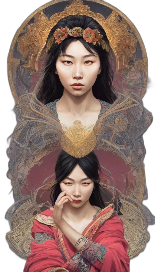 face, jewelry, photorealistic, fantasy art transparent PNG cut-out