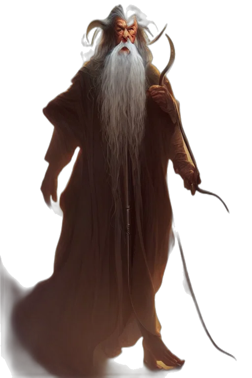staff, dragon, sword, hair transparent PNG cut-out