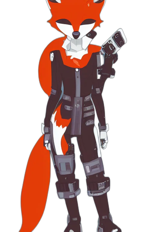 robot, staff, weapon, jacket transparent PNG cut-out