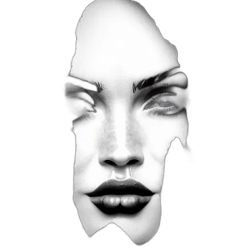 face, mask, crown, creature, photorealistic, 3d render, concept art, fantasy art transparent PNG cut-out