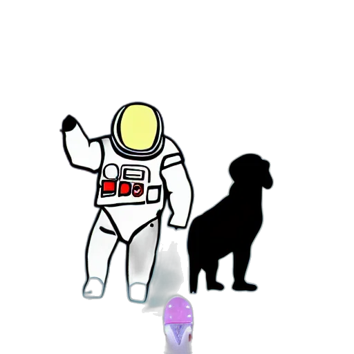 staff, robot, animal, creature, vaporwave, pixel art, concept art, cartoon transparent PNG cut-out