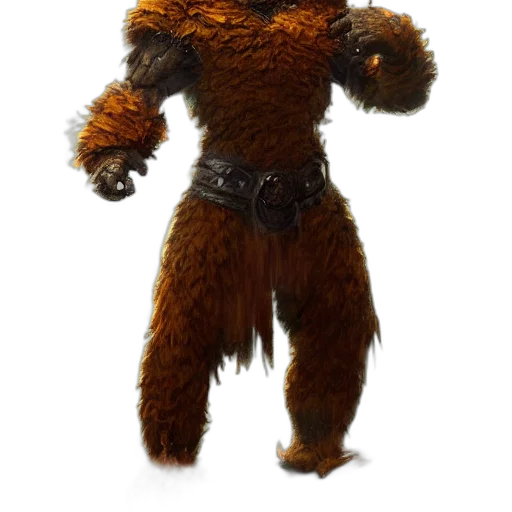 creature, animal, staff, hair transparent PNG cut-out